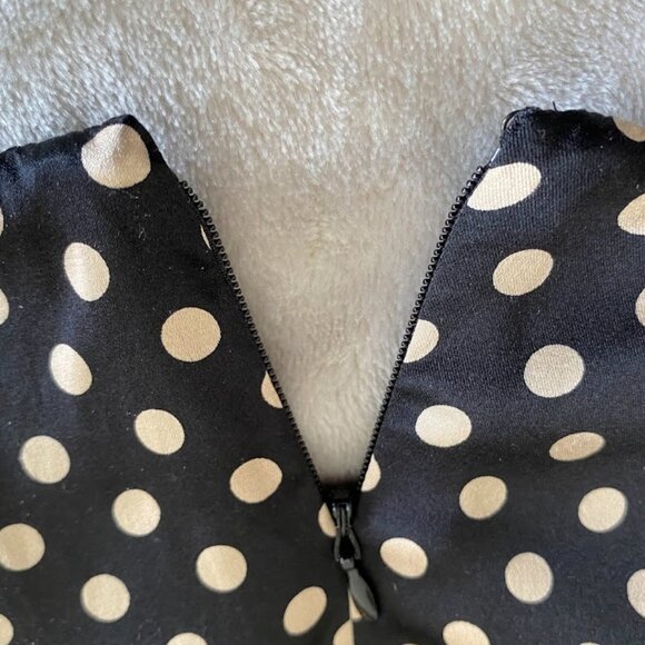 BEBE Mini Skirt in Black and White Polka Dots - Picture 7 of 7